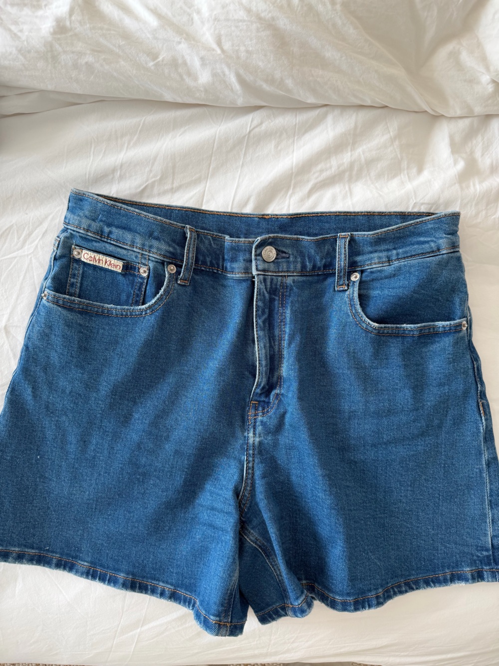 Calvin Klein Dark Blue Denim Shorts
